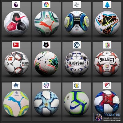 Все мячи для PES 2020