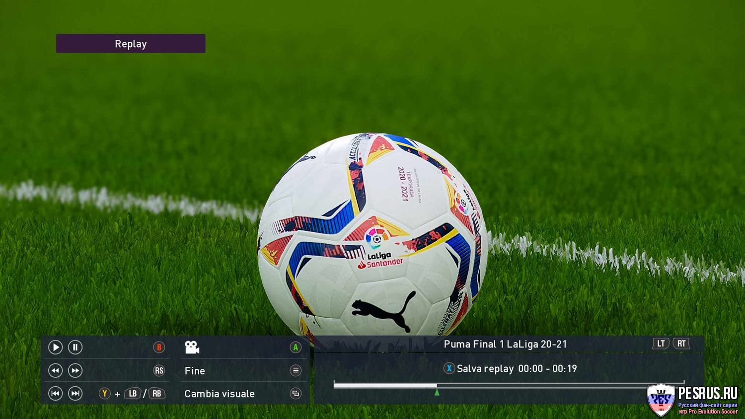 Мяч Puma Final 1 LaLiga (сезон 2020/2021) для PES 2020